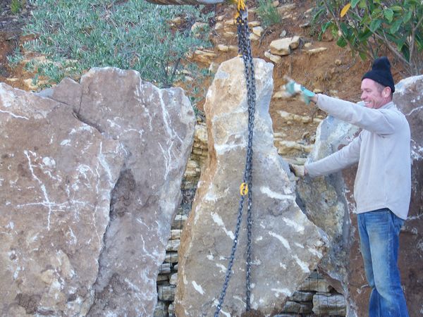pose de pierres plates sur le beausset  en région PACA